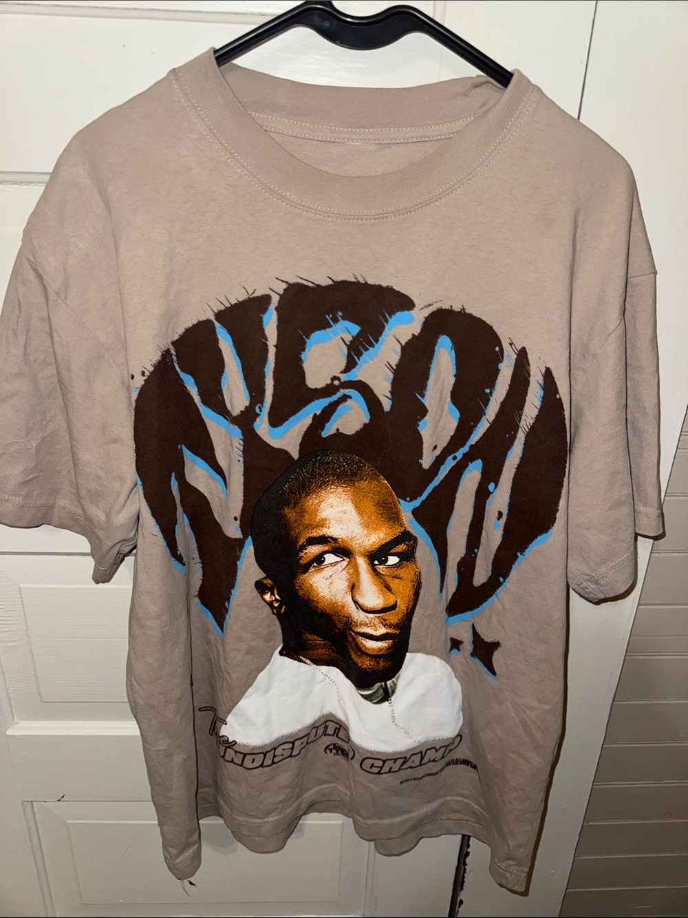 Mike Tyson Collective M Men's Graphic Crew Neck T-Shirt in Taupe